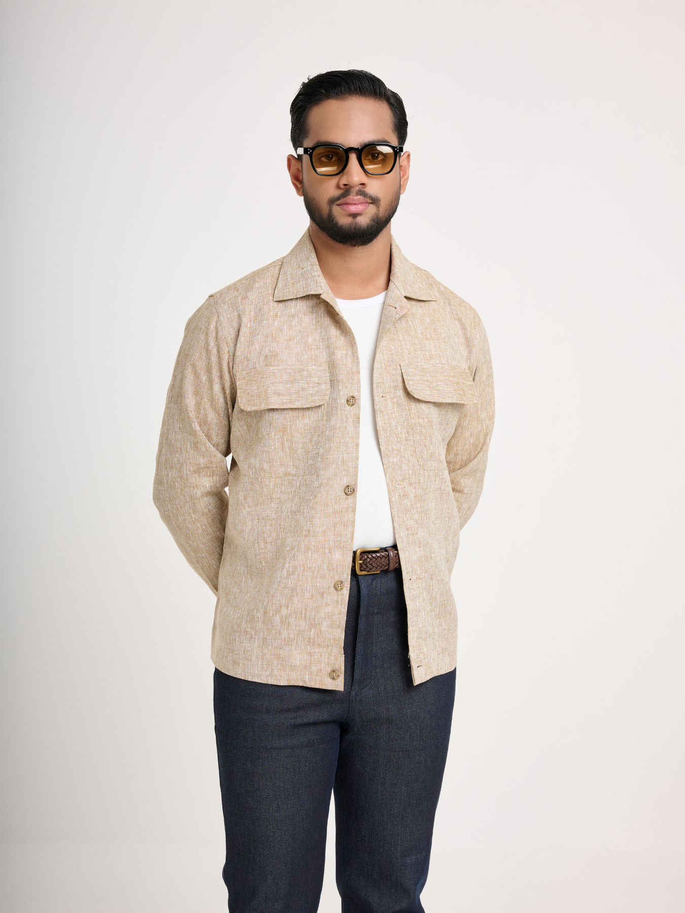 Beige Shacket