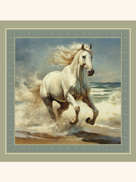 Running Horse Pocket Square