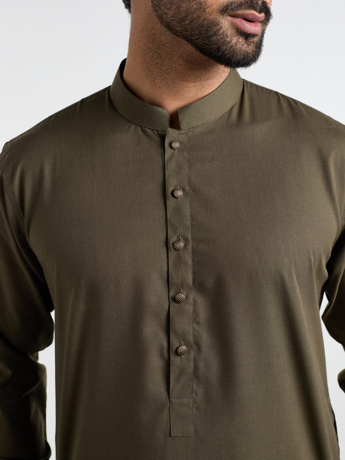 Burnt Olive Single Kurta