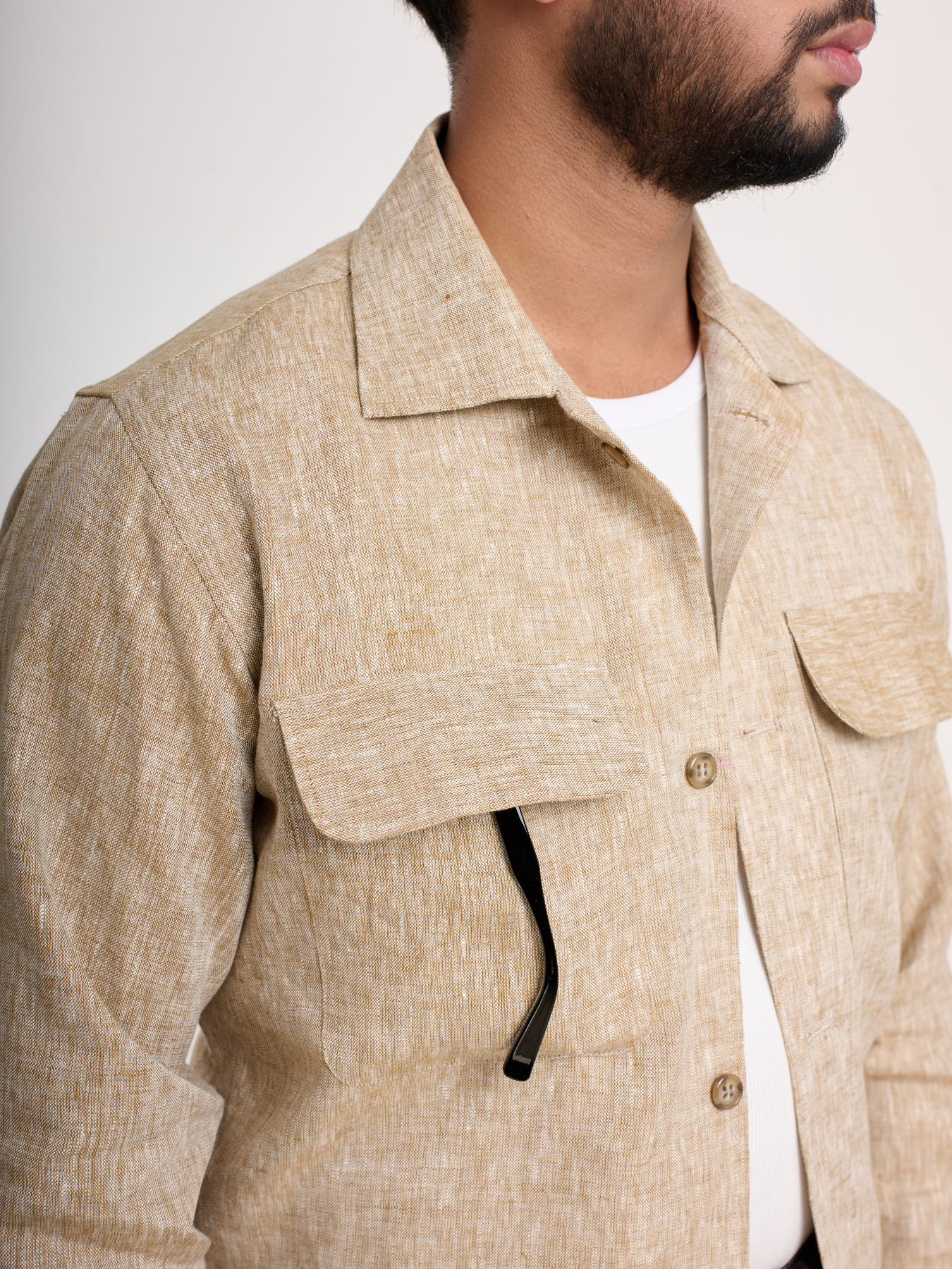Beige Shacket
