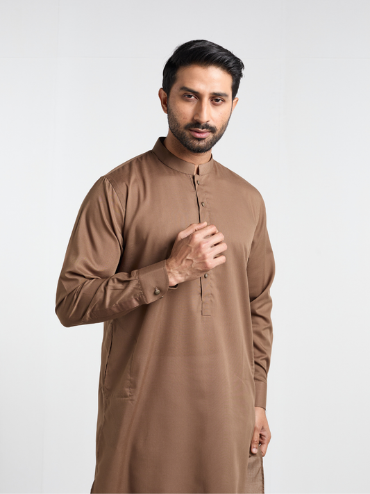 Tawny Brown Single Kurta