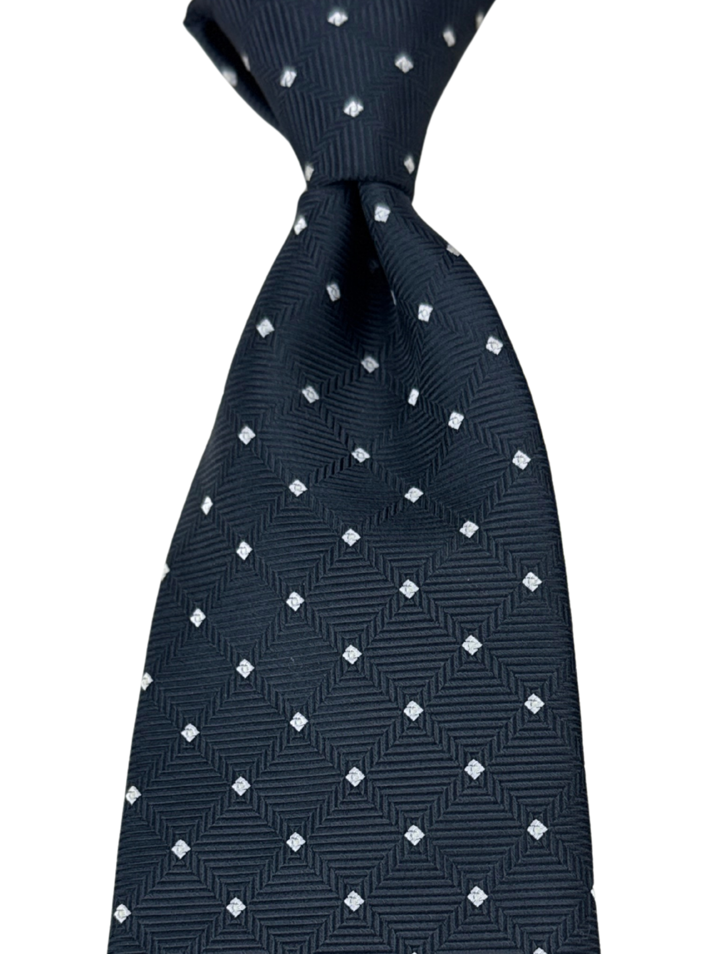 Navy Polka Tie