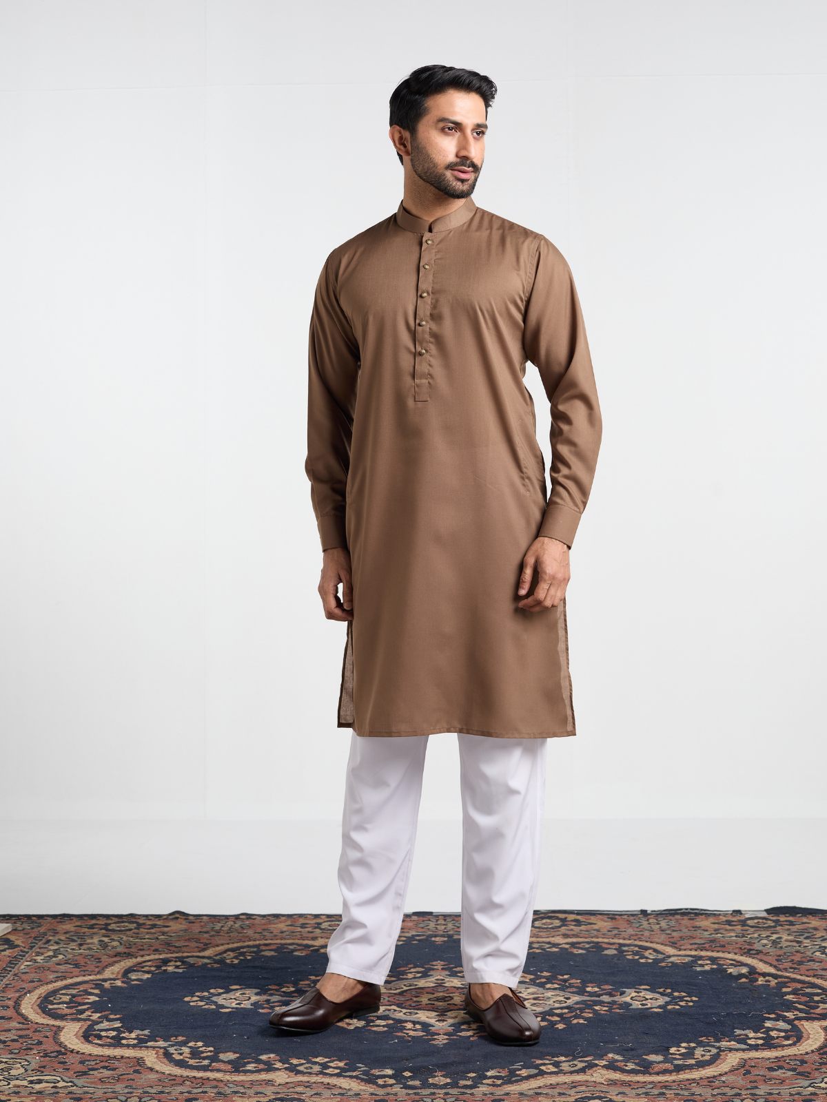 Tawny Brown Single Kurta