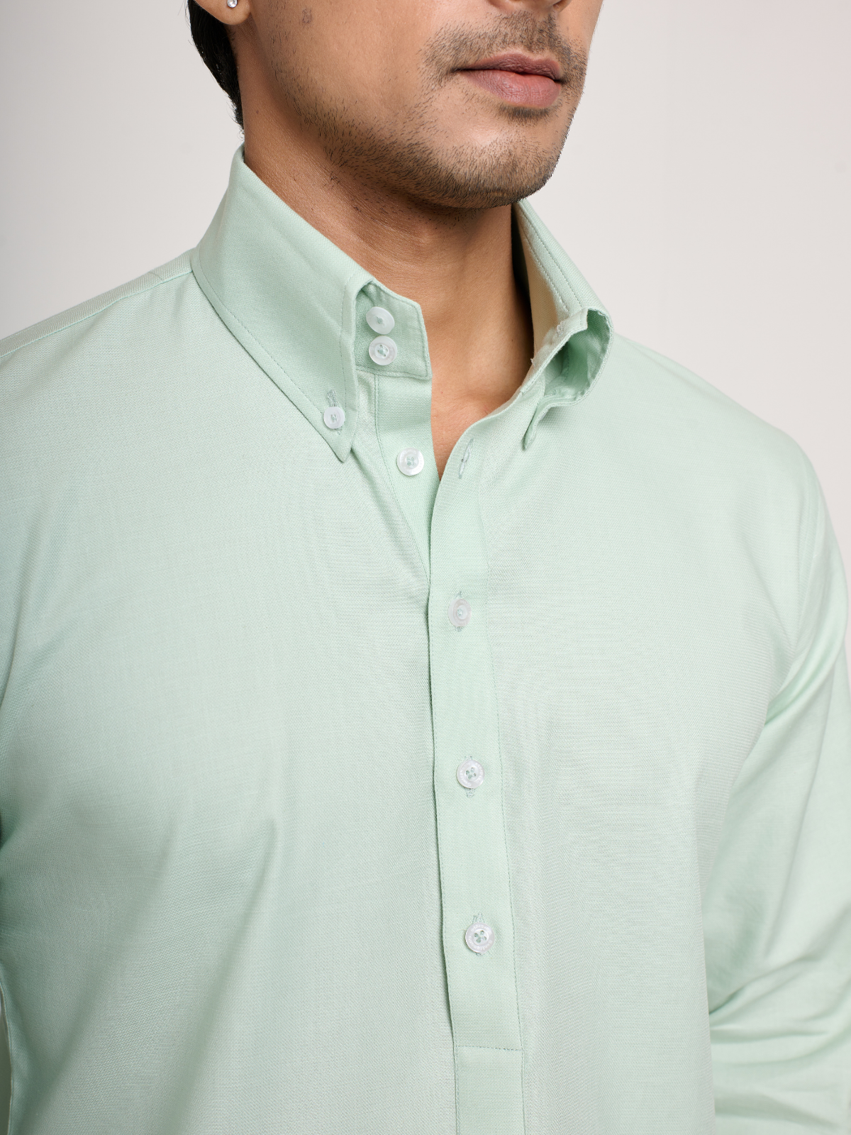 Mint Button Down Kurta