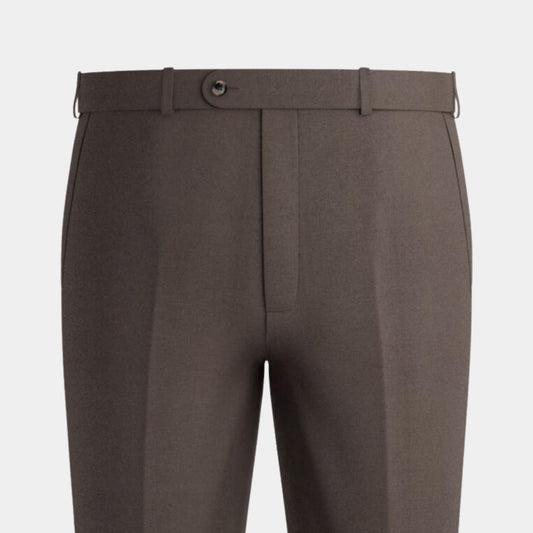 Brown Belt Loop Formal Trouser