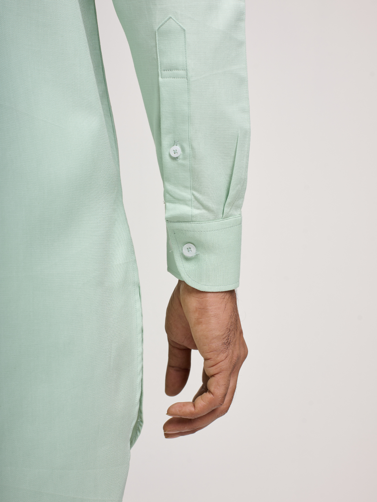 Mint Button Down Kurta