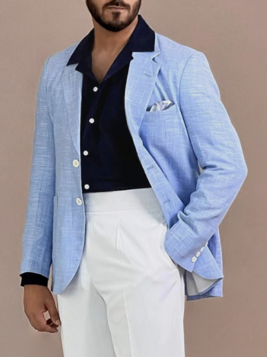 Sky Cotton Blazer