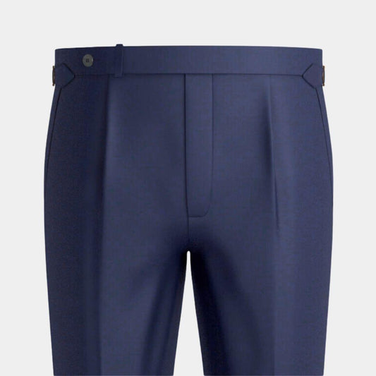 Navy Single Button Formal Trouser