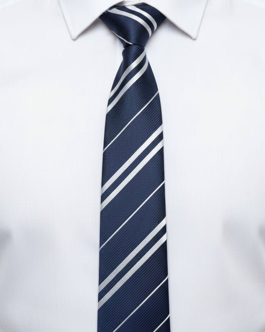 Navy Sovereign Stripe Tie