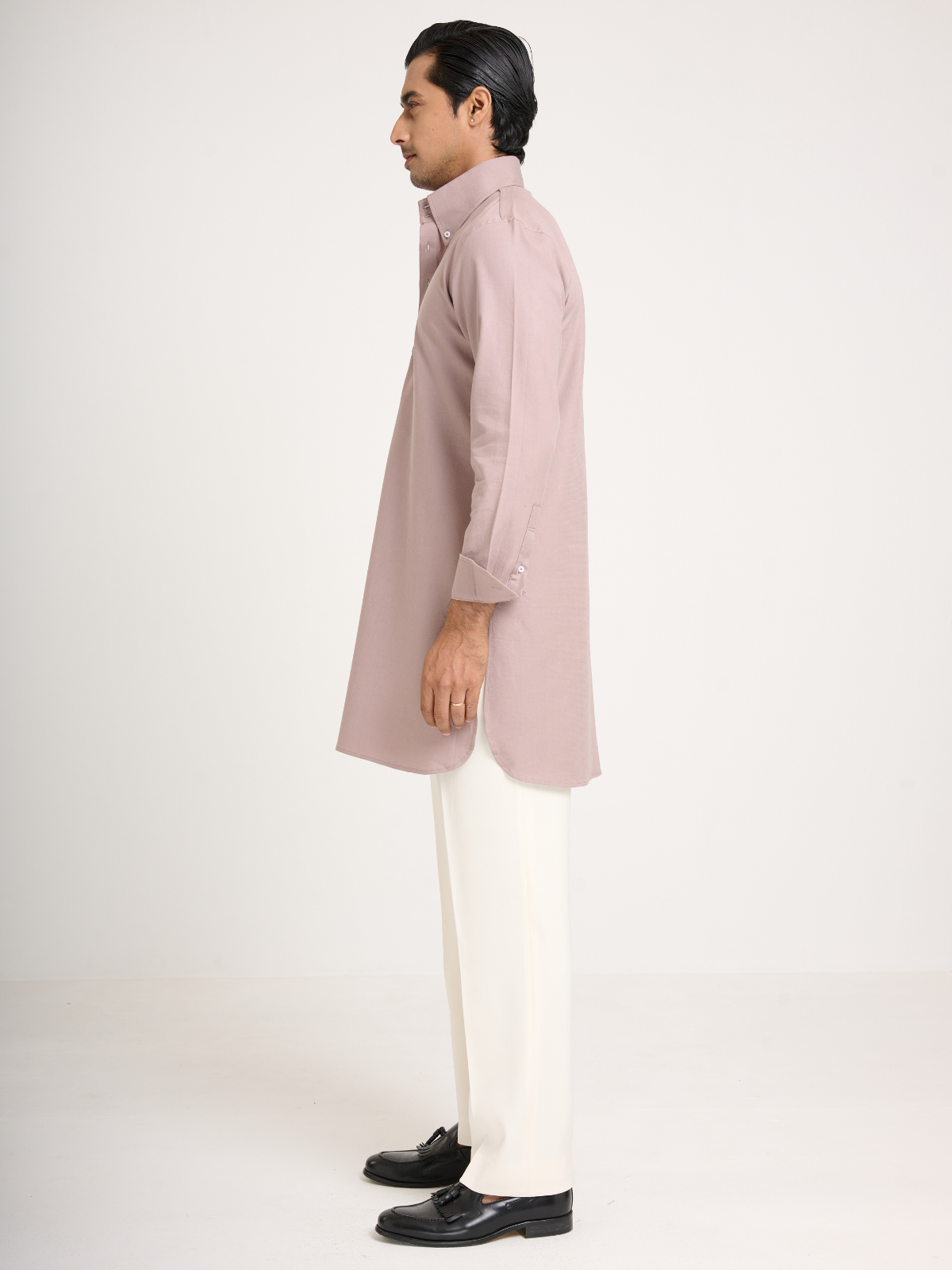 Mauve Button Down Kurta