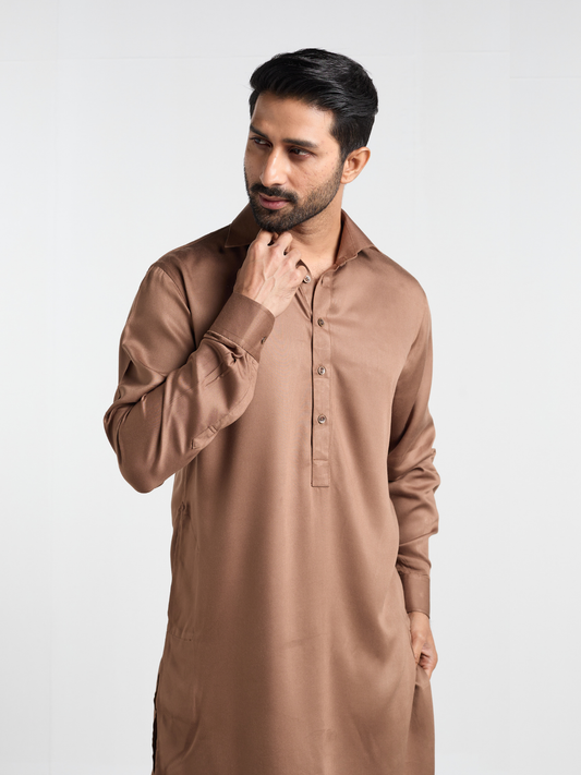 Tan Urban Kabli Suit