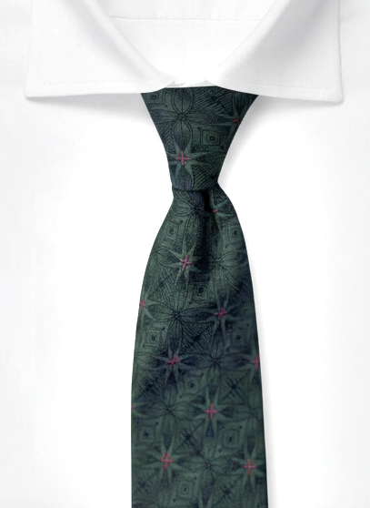 Burgundy Patterned Tie