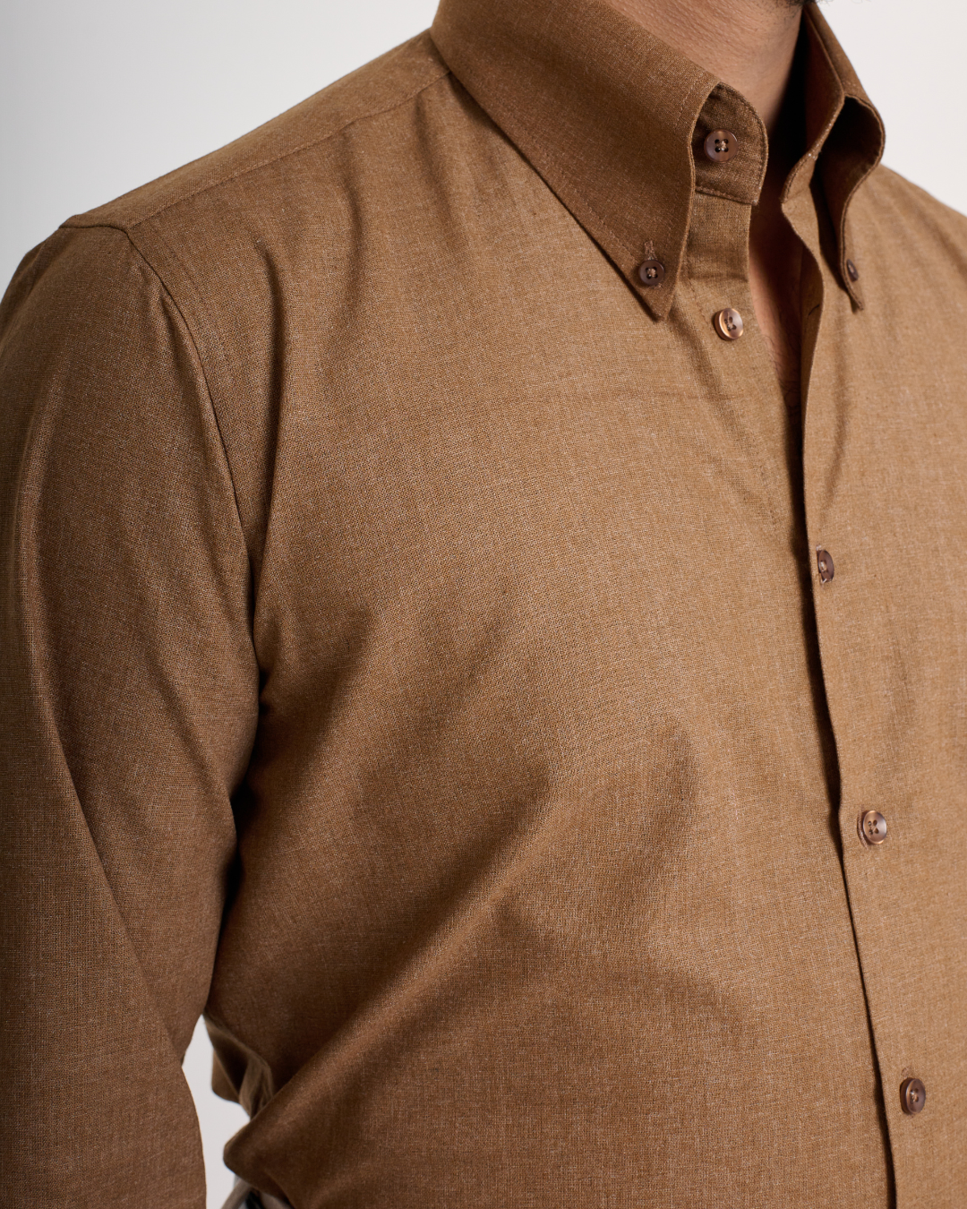 Brown Button Down Shirt
