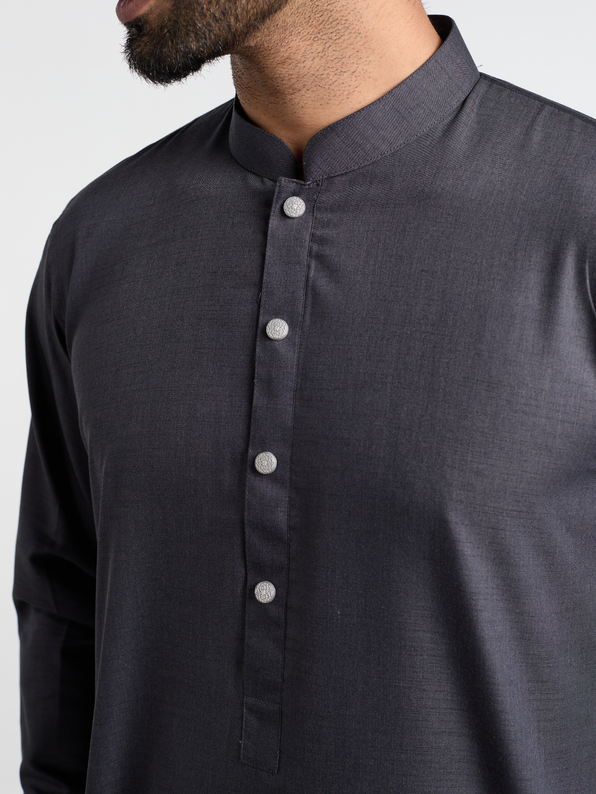 Charcoal Cufflink Kurta