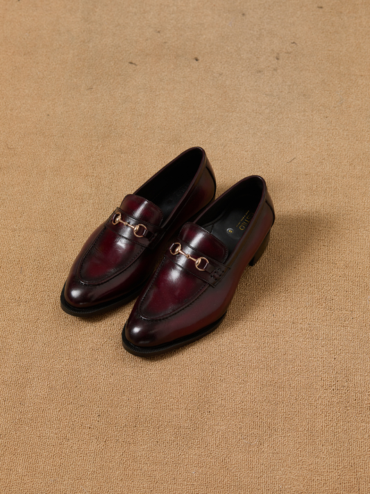 Heritage Horsebit Lofer : Deep Burgundy