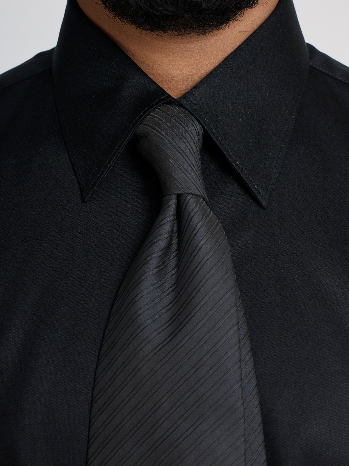 Black Point Collar Formal Shirt