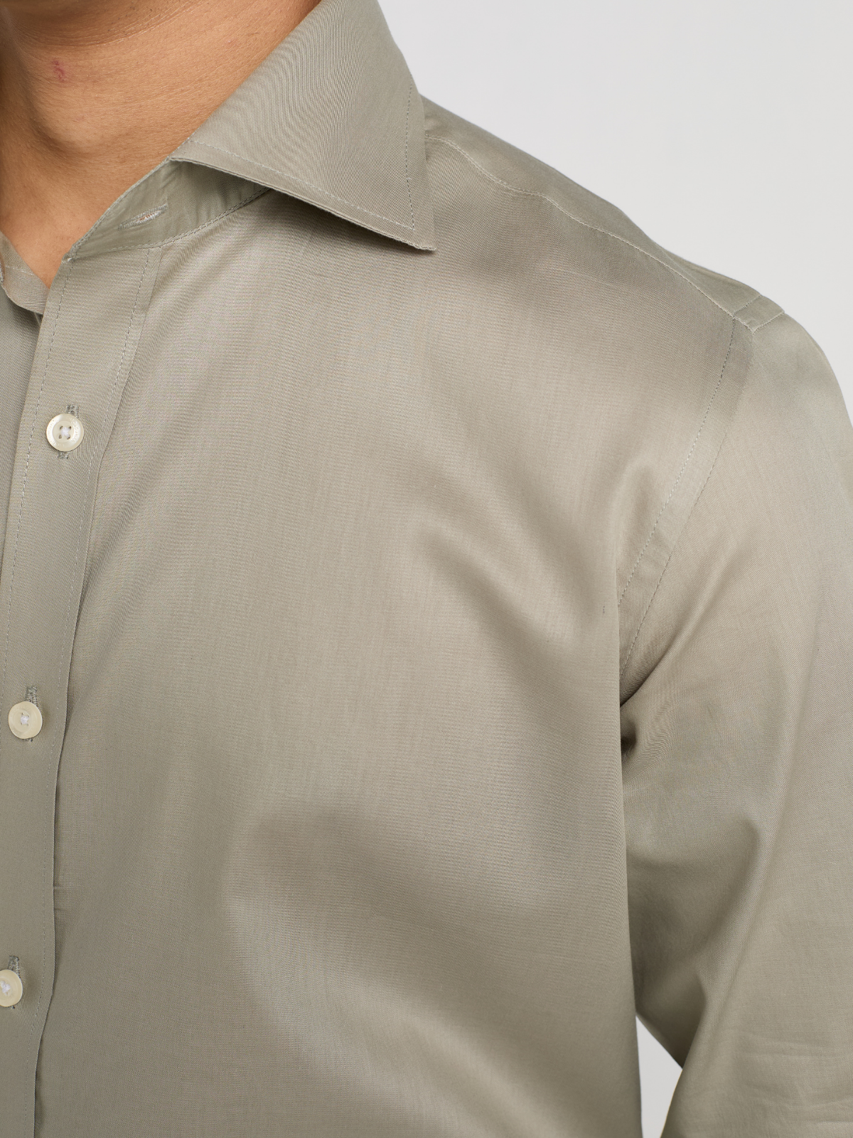 Light Olive Formal Shirt