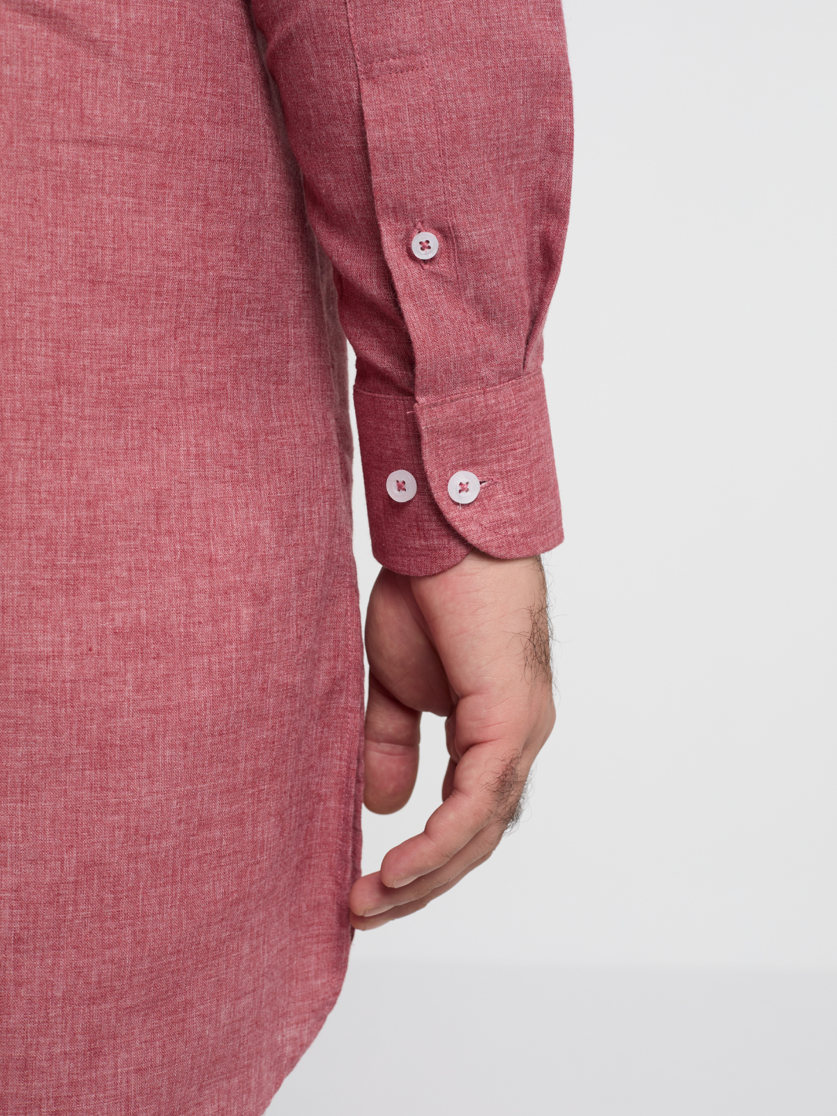 Crimson Button Down Kurta