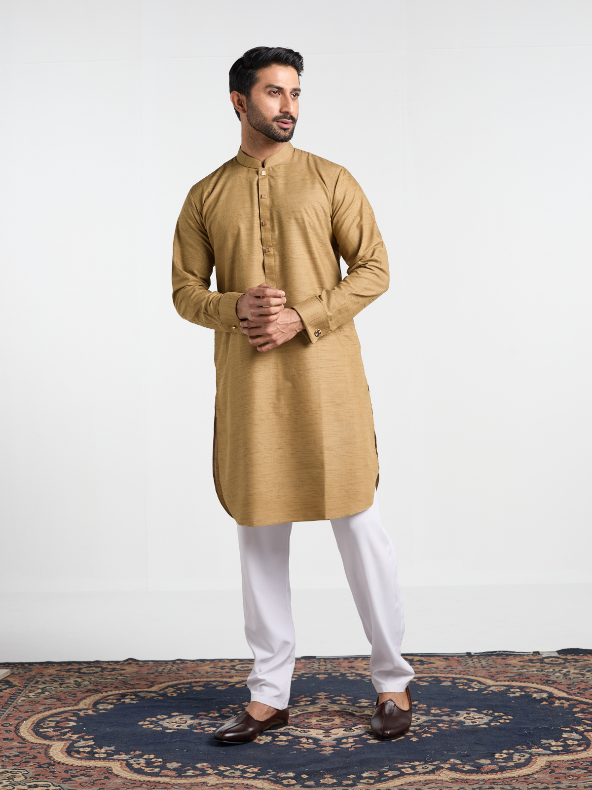 Lime Cufflink Kurta