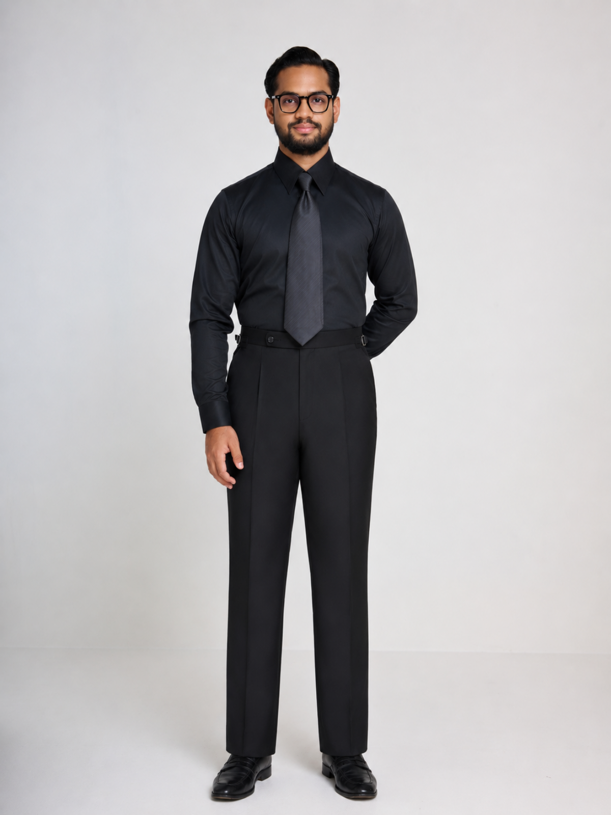 Black Point Collar Formal Shirt