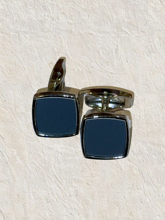 Blue Patterned Cufflink