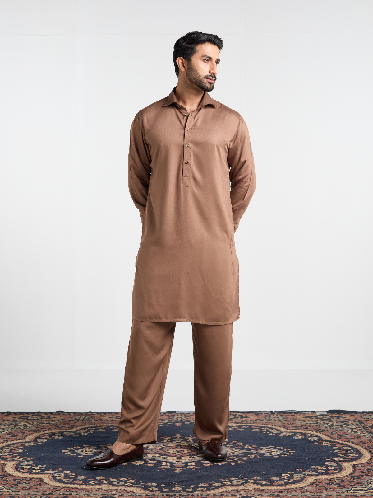 Tan Urban Kabli Suit