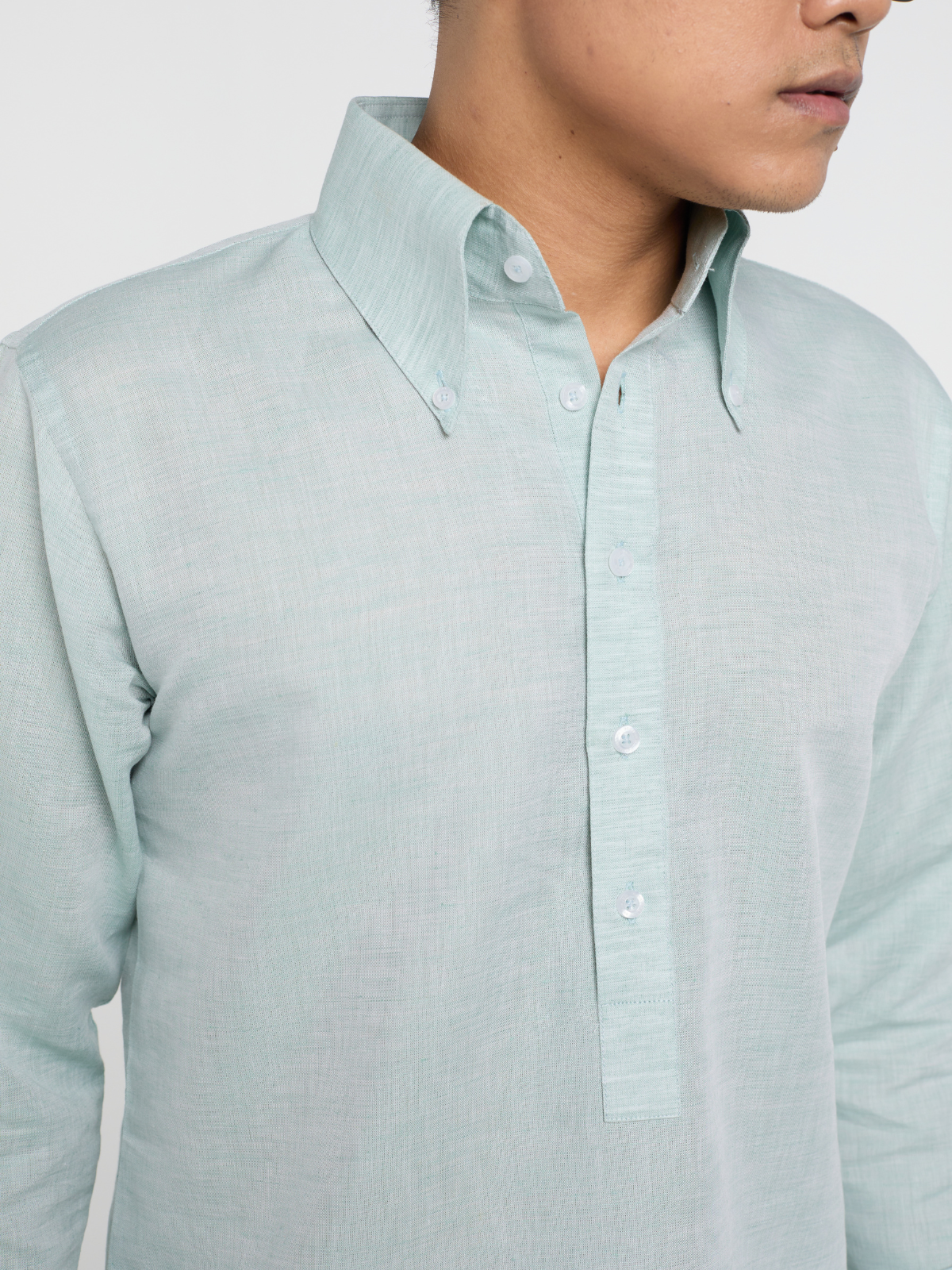 Mint Button Down Kurta