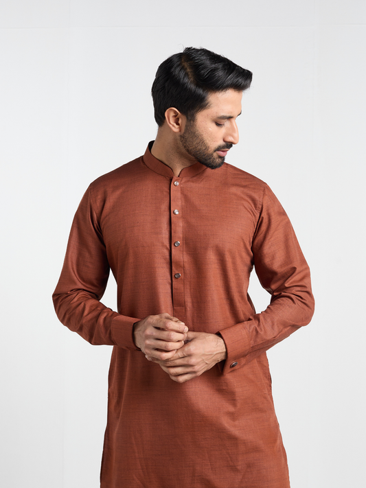 Umber Cufflink Kurta