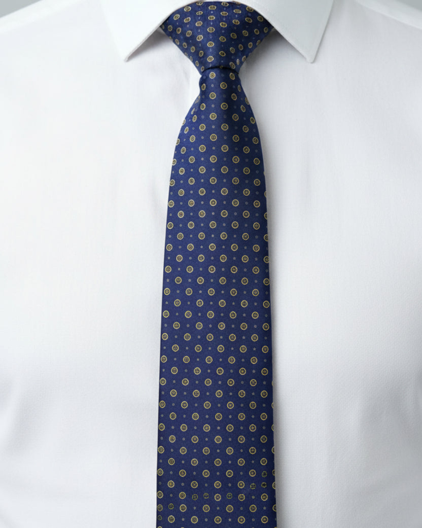 Navy Dot  Tie