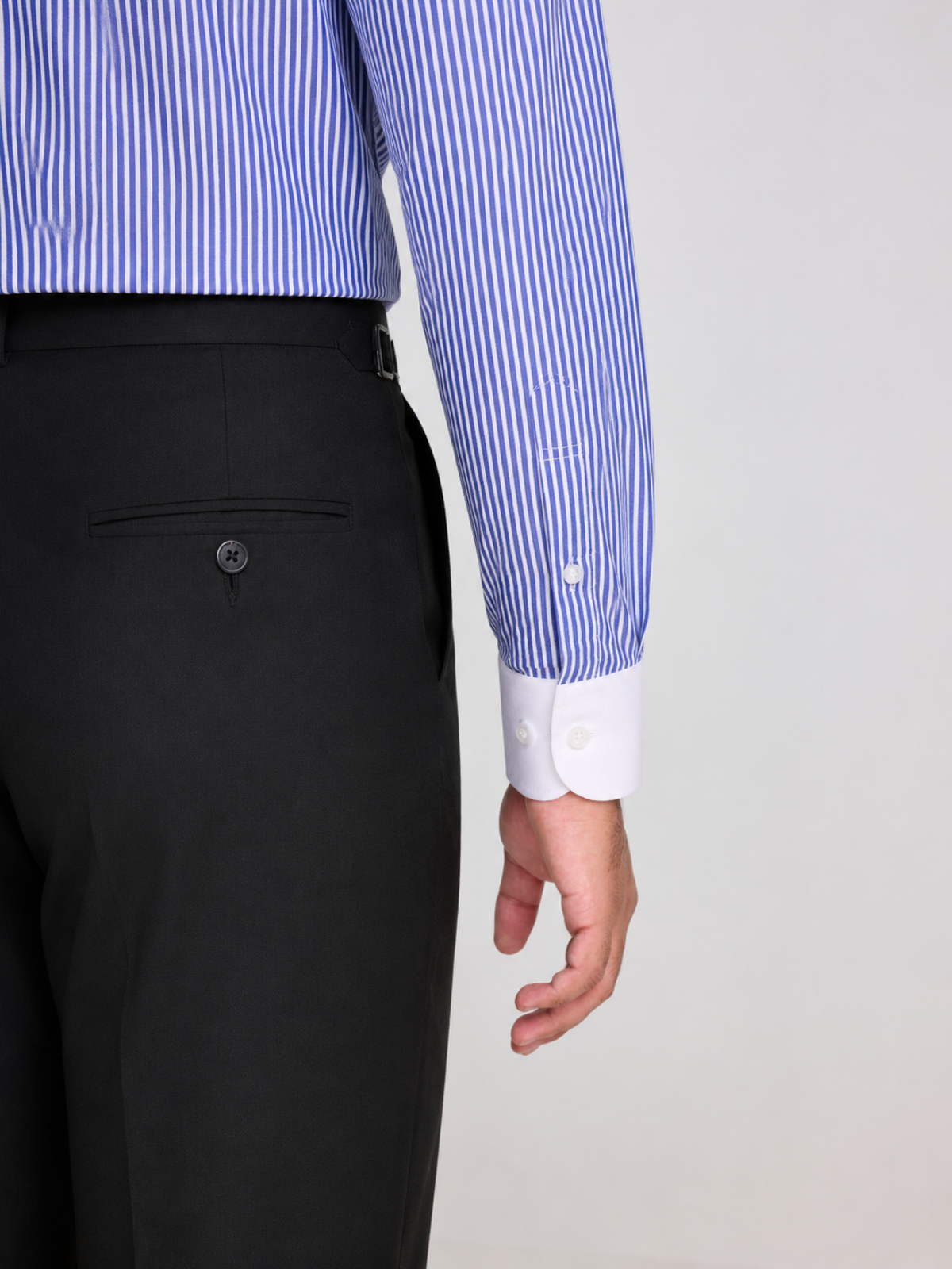 Blue Bengal Stripe Club Collar Shirt