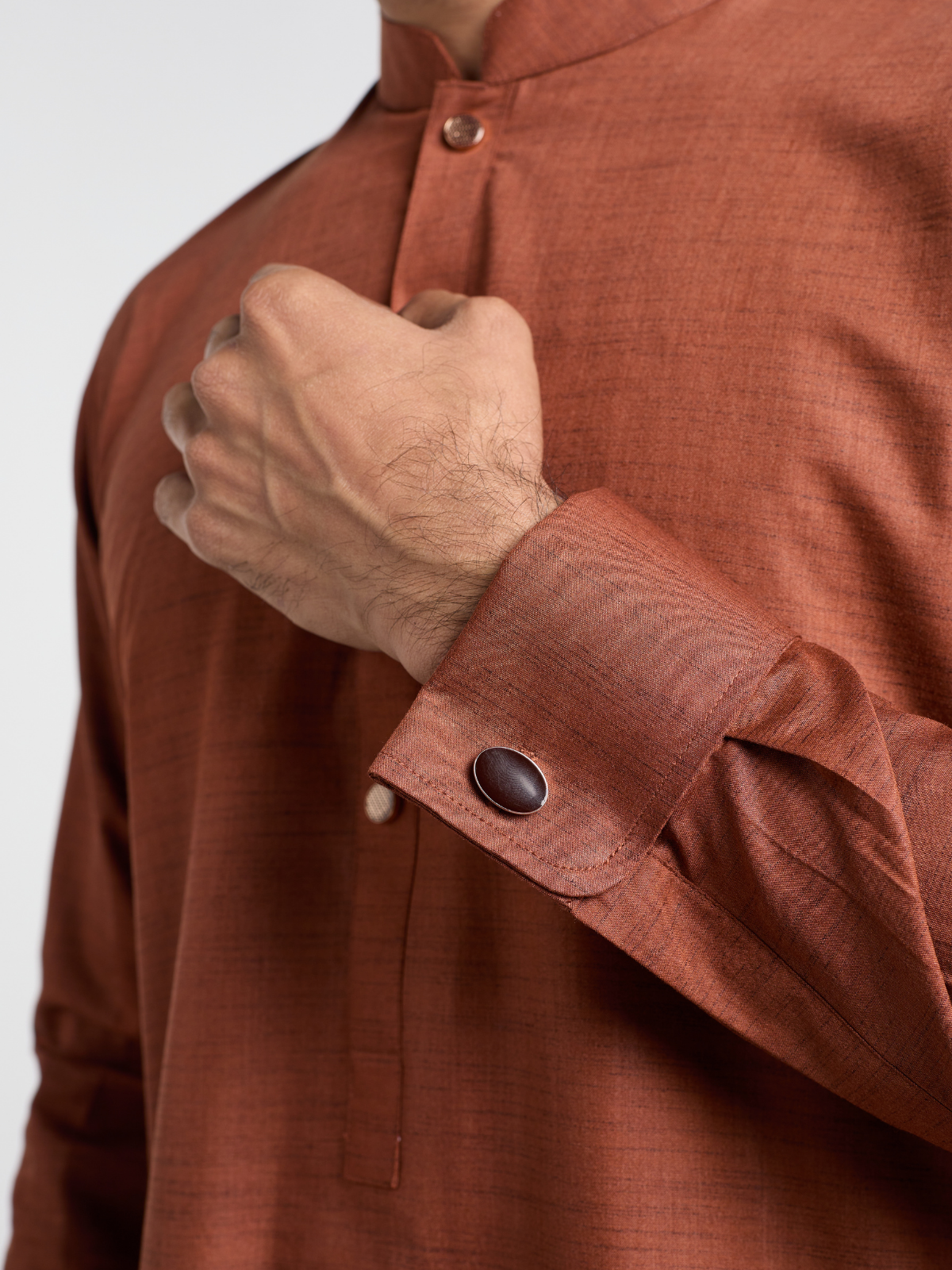 Umber Cufflink Kurta