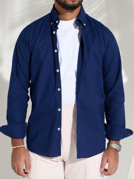Navy Button Down Shirt
