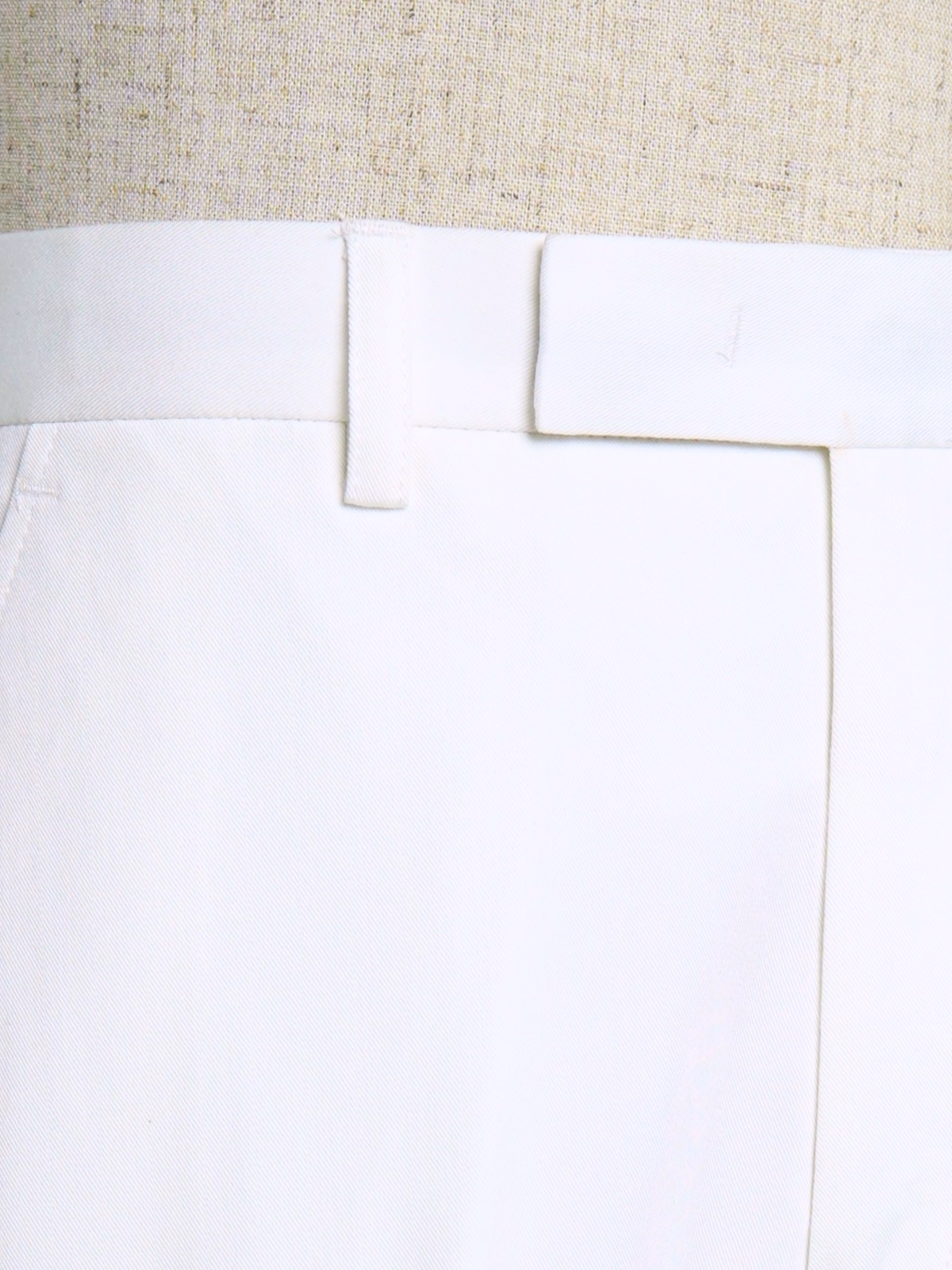 White Belt Loop Formal Trouser