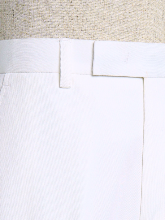 White Belt Loop Formal Trouser