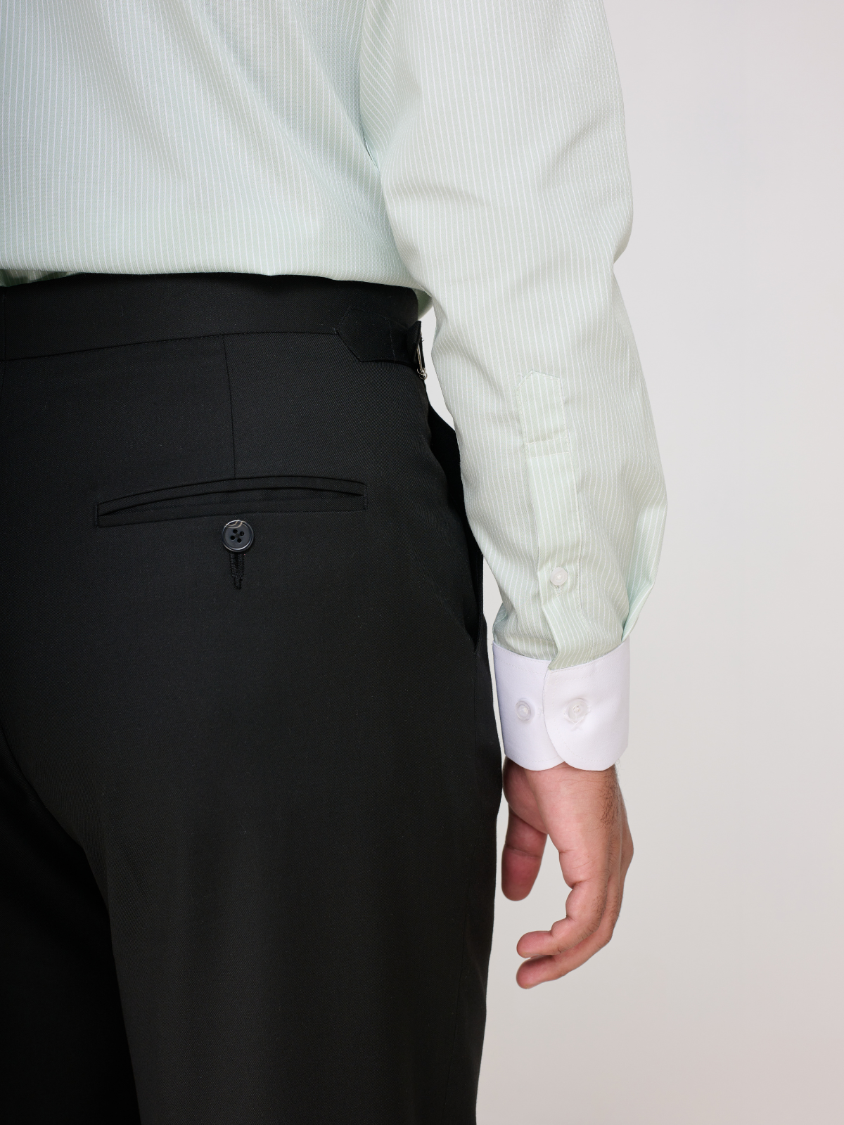 Mint Stripe Club Collar Shirt