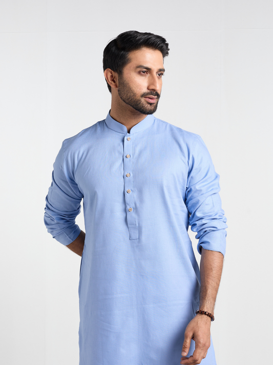 Light Blue Basic Kurta