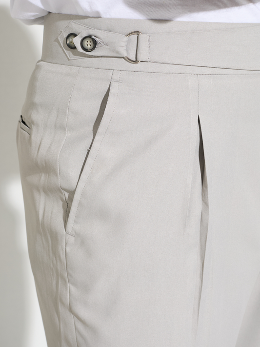 Silver D-ring Trouser