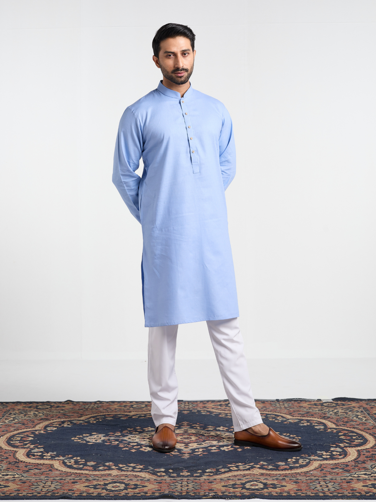 Light Blue Basic Kurta