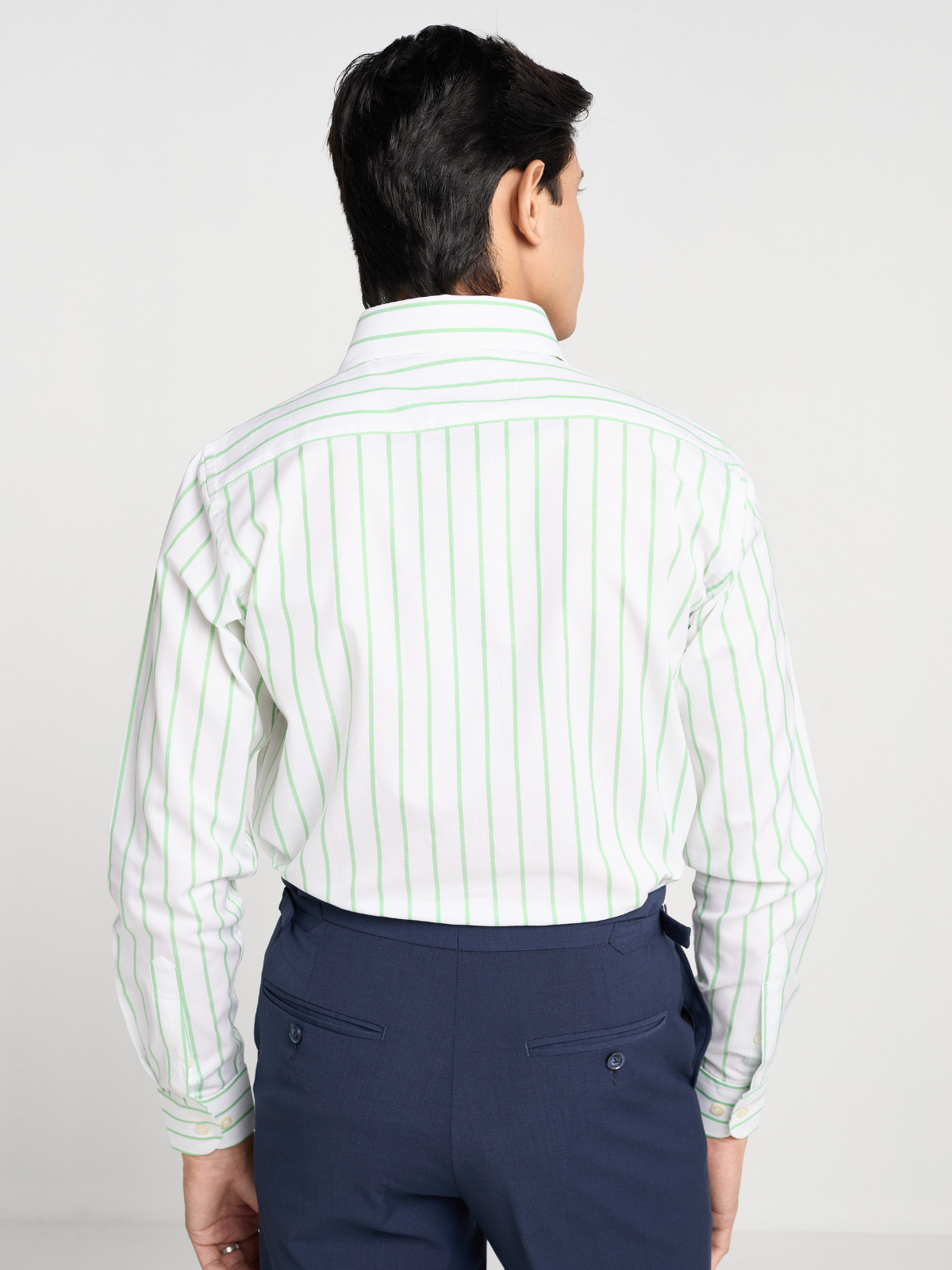 Green Stripe Formal Shirt