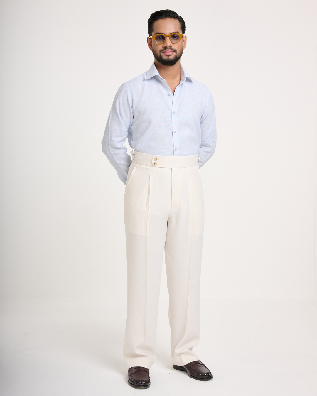 Ivory Formal Side-Adjuster Trouser