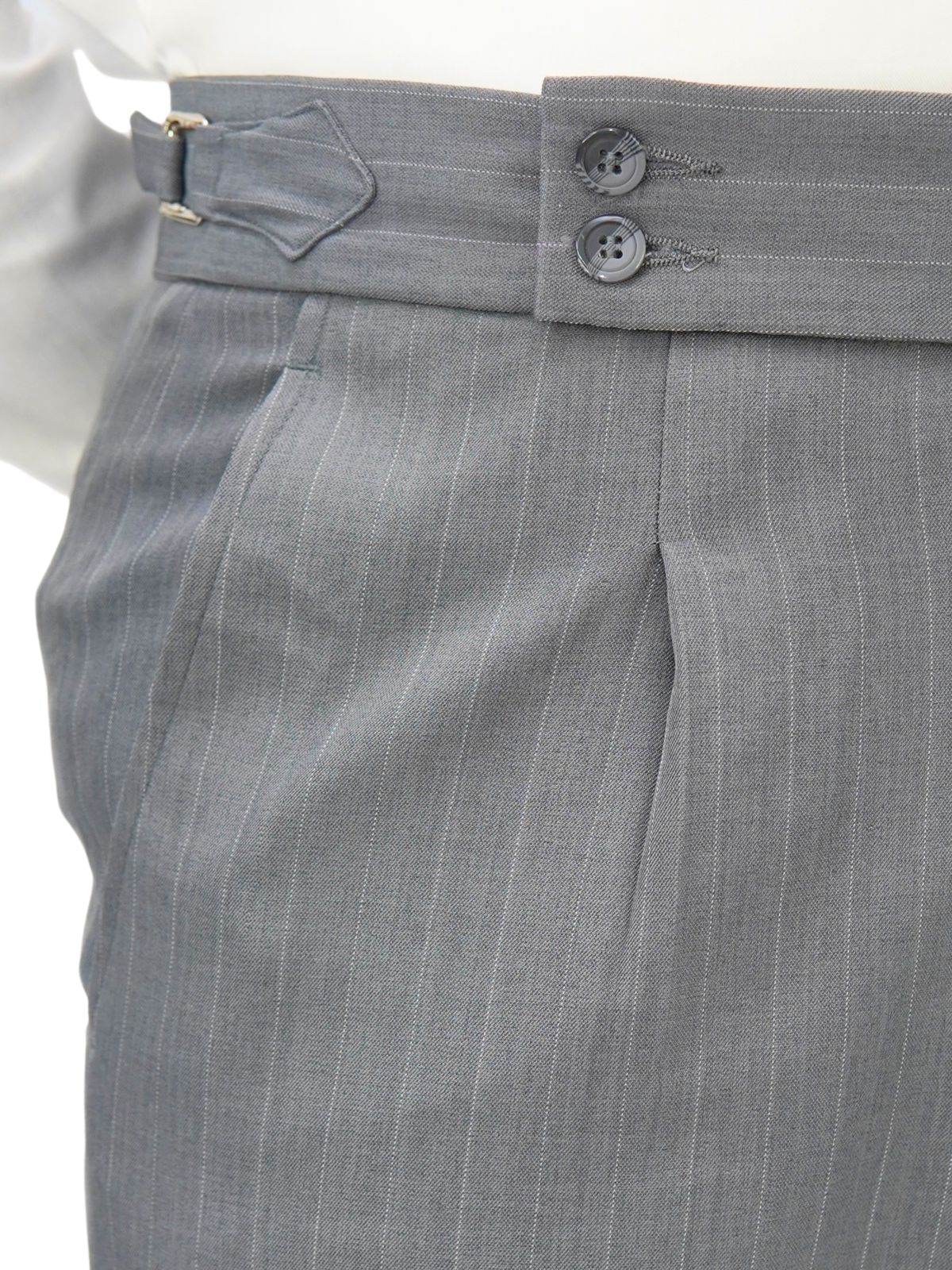 Grey Stripe Formal Trouser