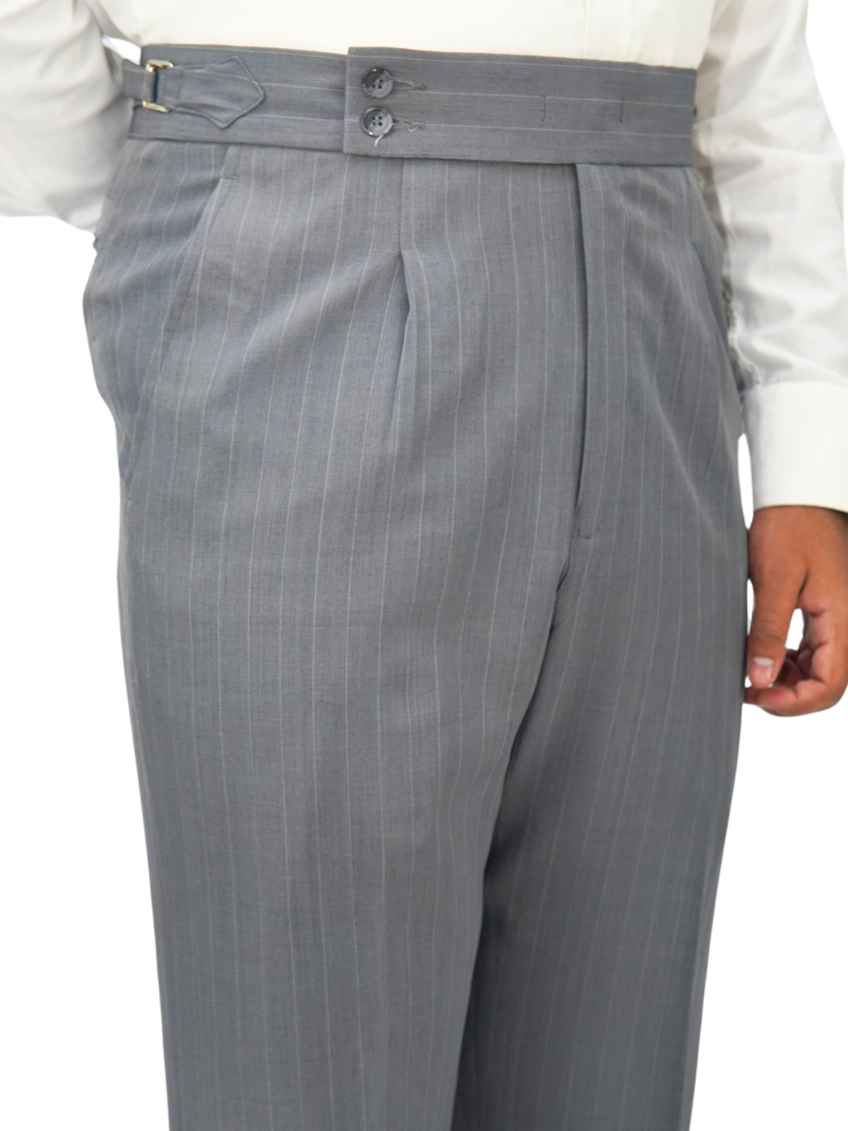 Grey Stripe Formal Trouser