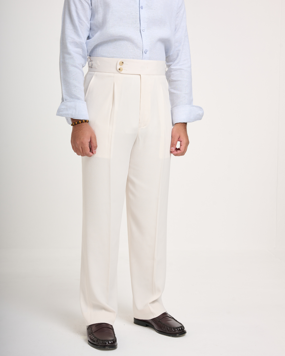 Ivory Formal Side-Adjuster Trouser