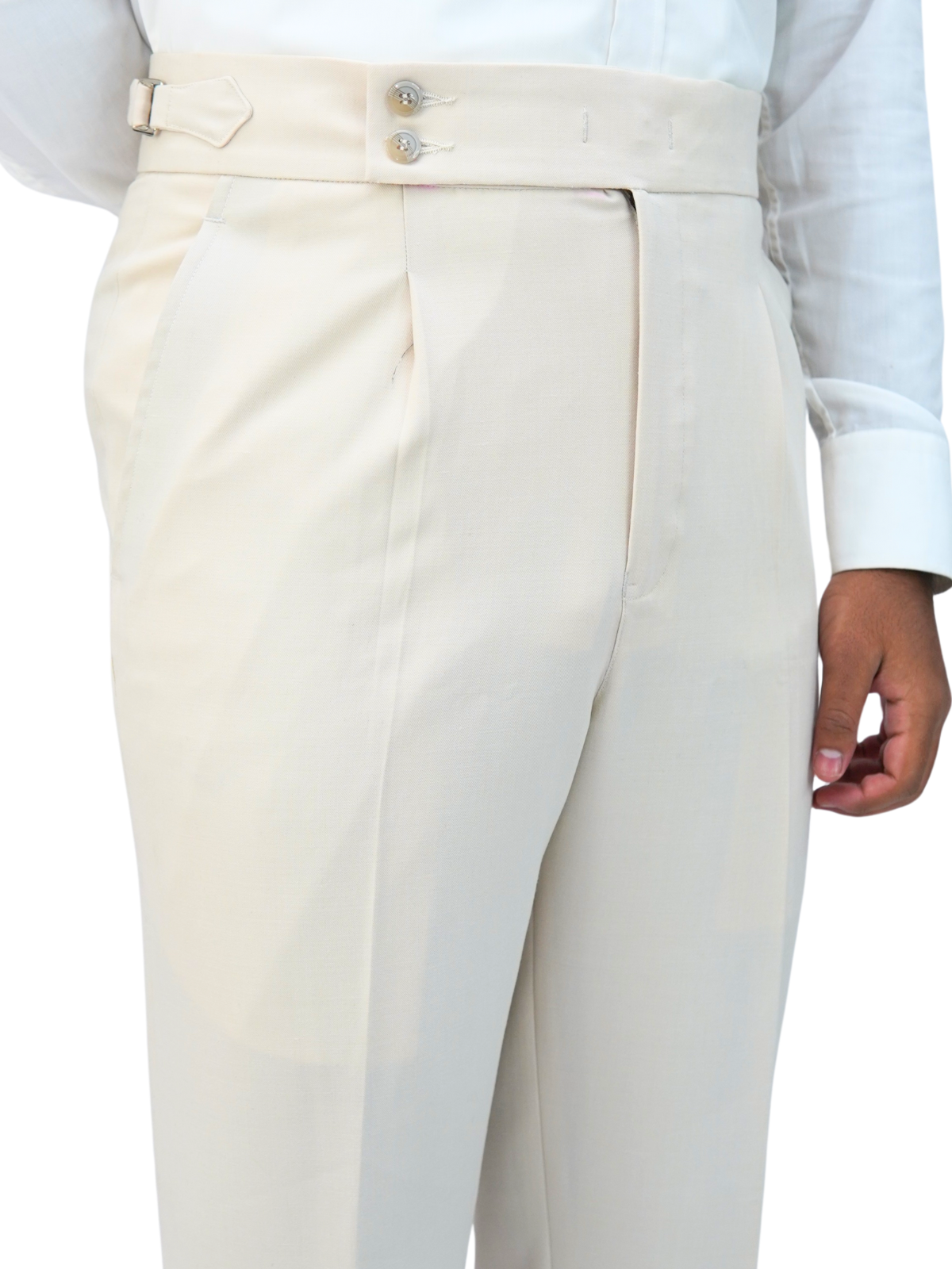 Beige Formal Trouser