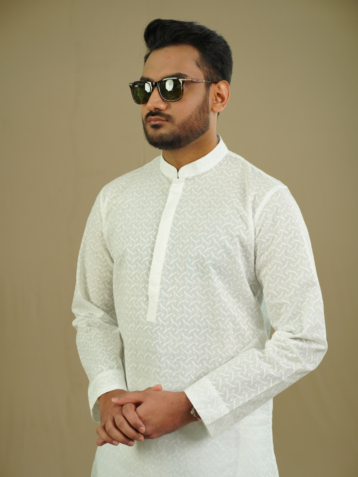 White Chikankari Kurta