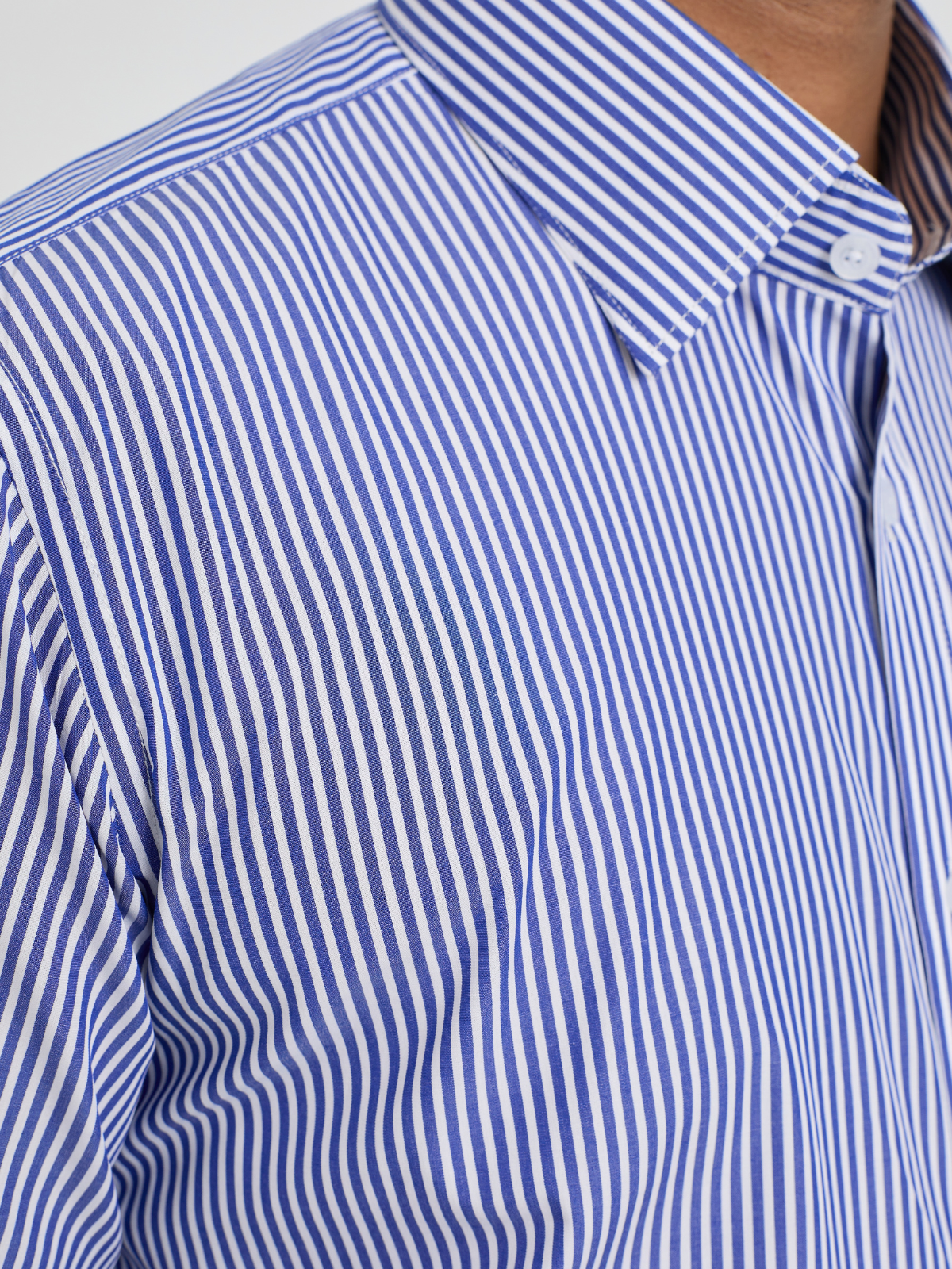 Blue & White Bengal Stripe Shirt