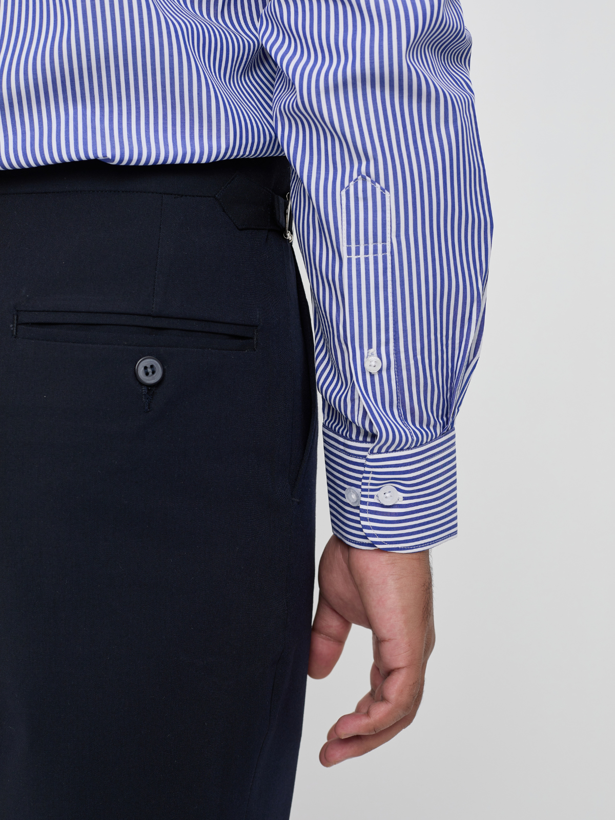 Blue & White Bengal Stripe Shirt