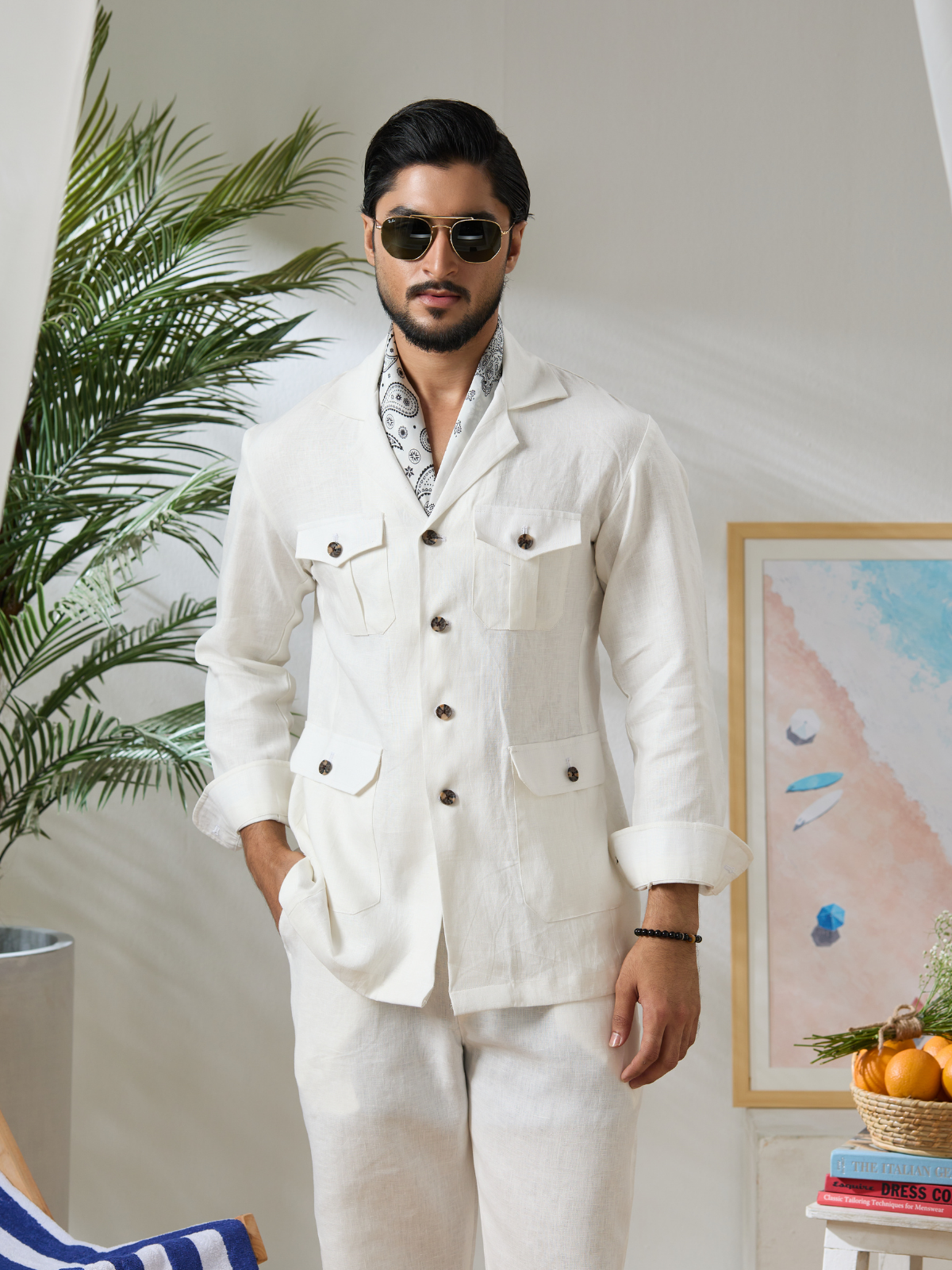 Ivory Field Shacket