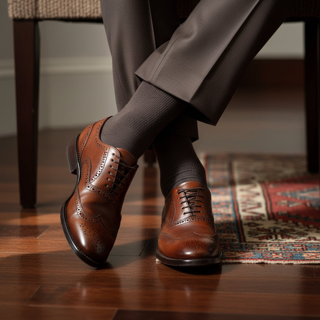 Charcoal Essential Dress Socks