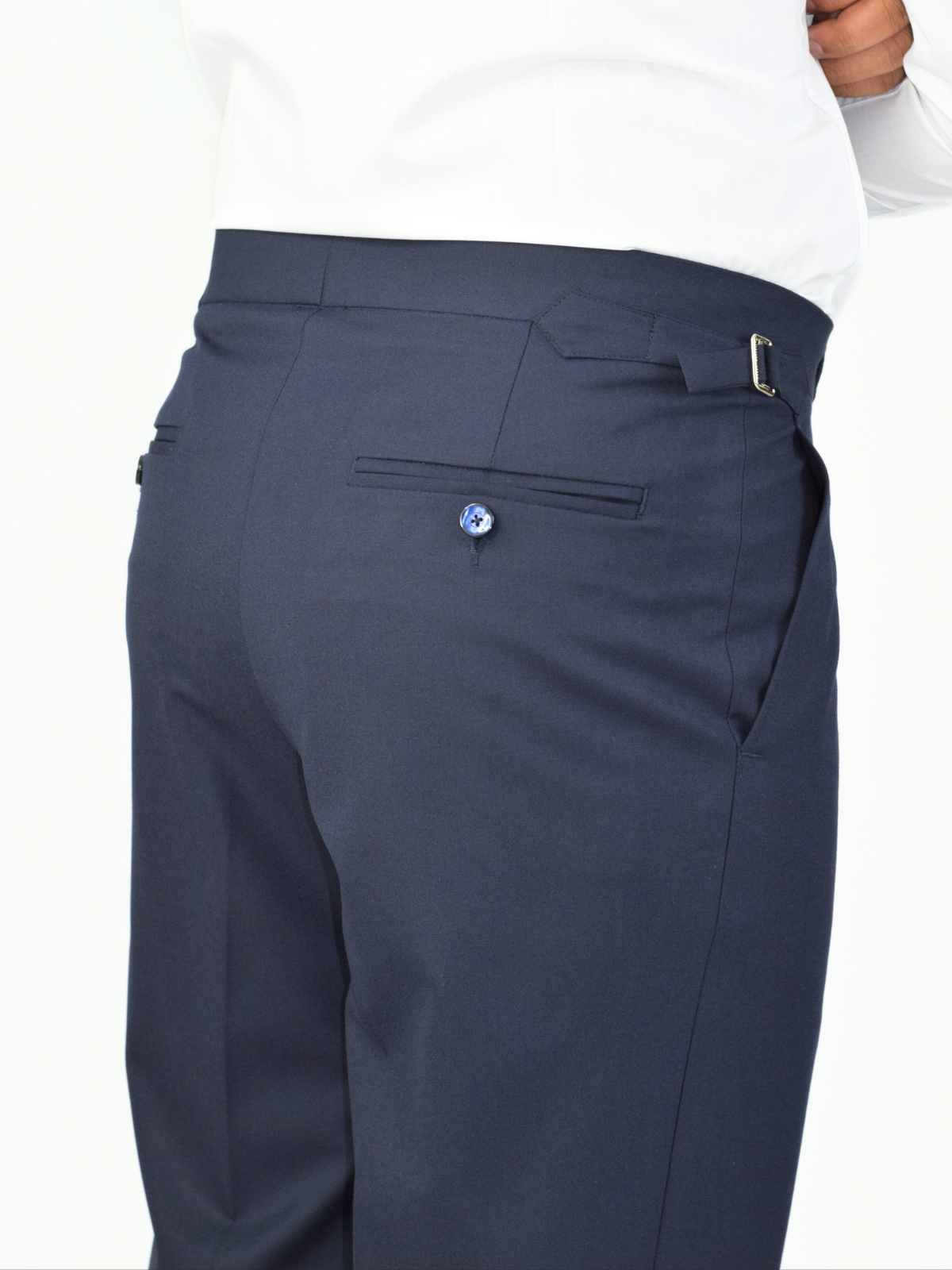 Navy Single Button Formal Trouser